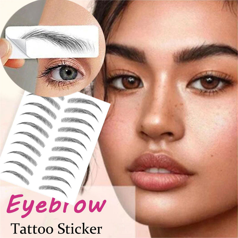 Water-based Hair-liked Authentic Eyebrow Tattoo Sticker Waterproof Cosmetics Long Lasting Makeup False Eyebrows Stickers